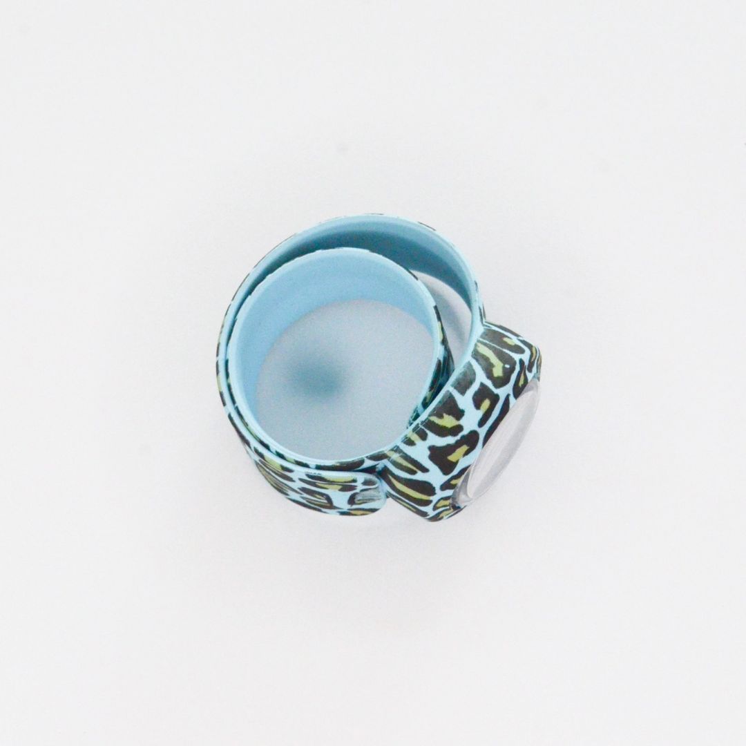 Kinder Uhr Strapies 'Loop Leopard' blau