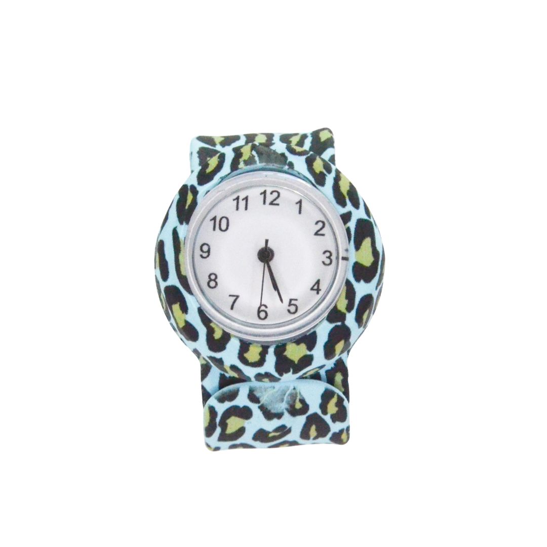Kinder Uhr Strapies 'Loop Leopard' blau