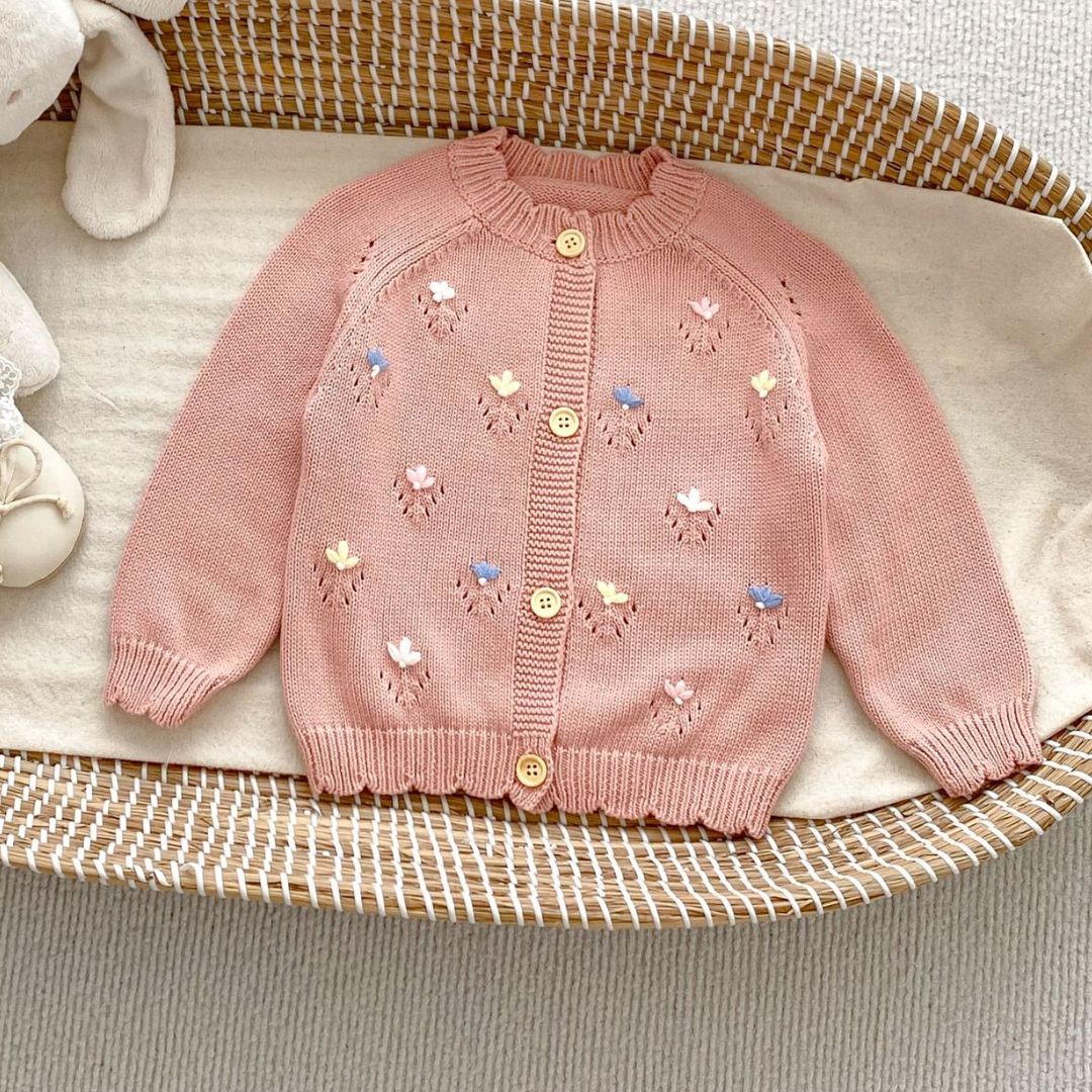 Süßer Cardigan für Kinder 'Flowers'