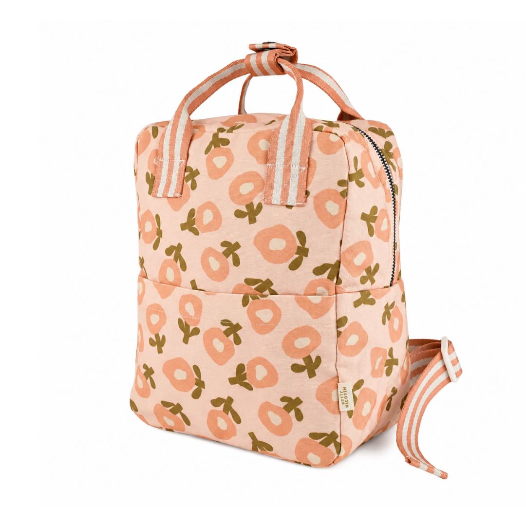 Kinder Rucksack 'Pink Flowers' personalisierbar