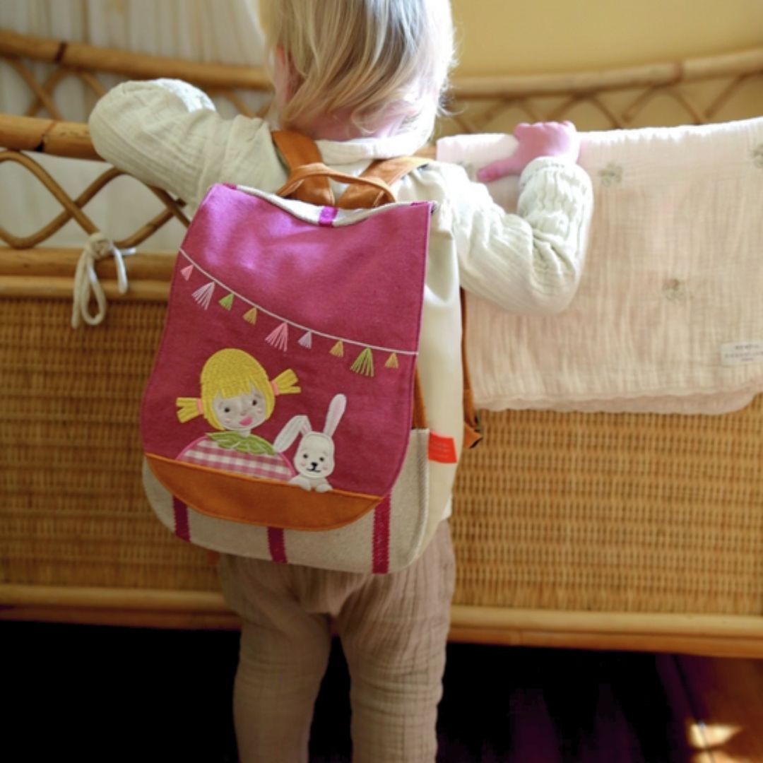 Wunderschöner Kinder Rucksack 'Hase' personalisierbar