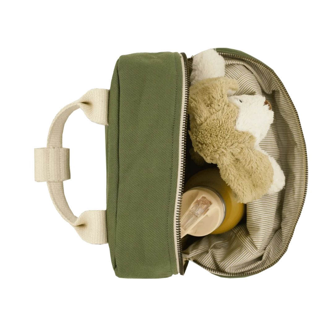 Kinderrucksack 3-7 Jahre 7 Liter personalisierbar olive
