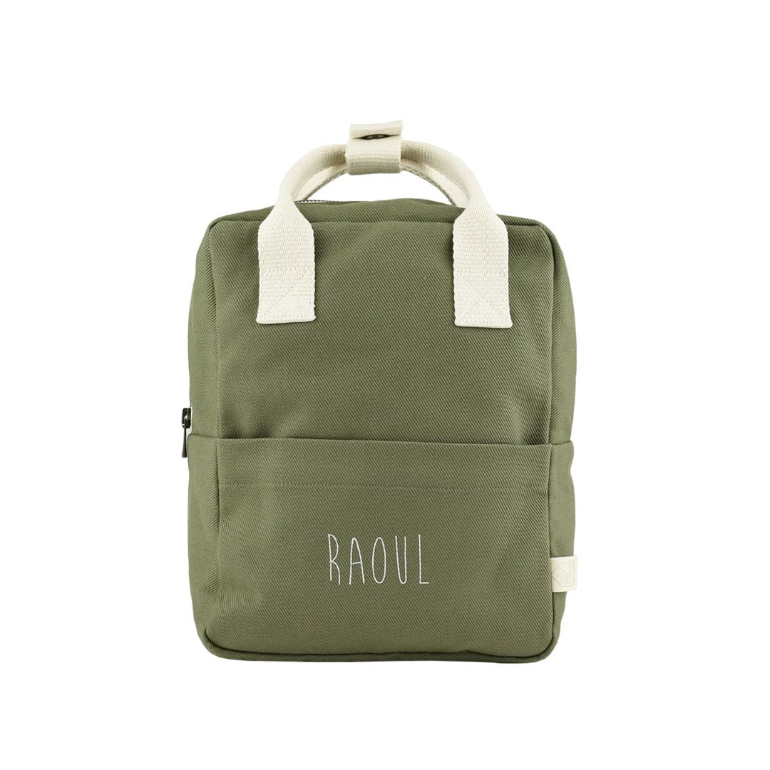 Kinderrucksack 3-7 Jahre 7 Liter personalisierbar olive