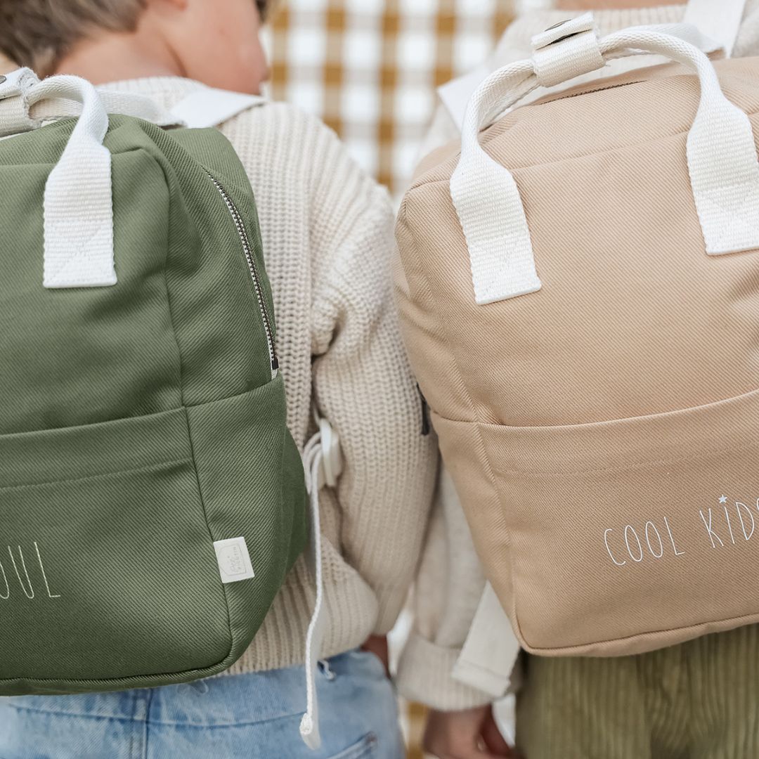 Kinderrucksack 3-7 Jahre 7 Liter personalisierbar beige