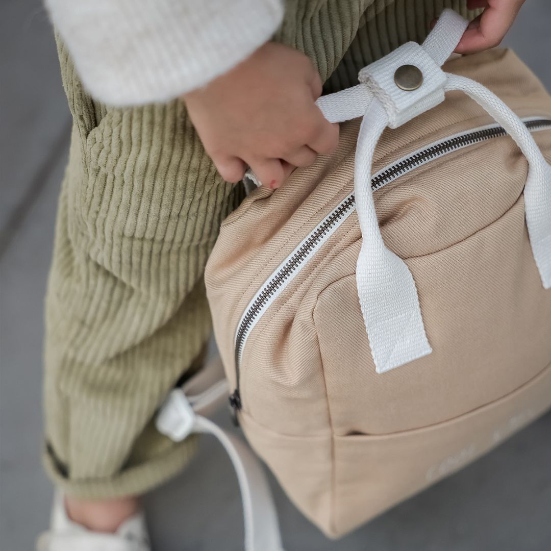 Kinderrucksack 3-7 Jahre 7 Liter personalisierbar beige