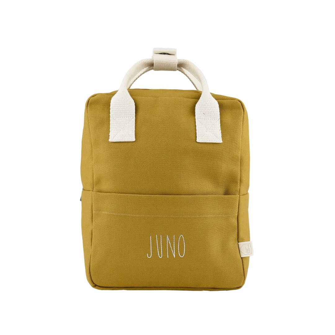 Kinderrucksack 3-7 Jahre 7 Liter personalisierbar senfgelb