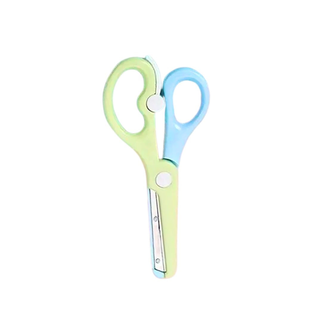 Kinder Scheren Colorblock Design blau/grün