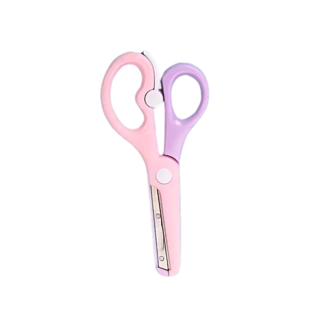 Kinder Scheren Colorblock Design rosa/lila