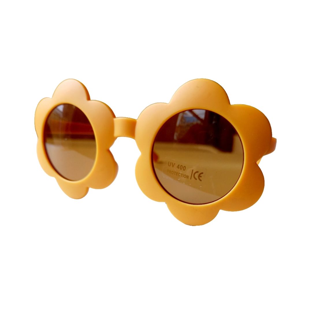 Kinder Sonnenbrille Blume gelb