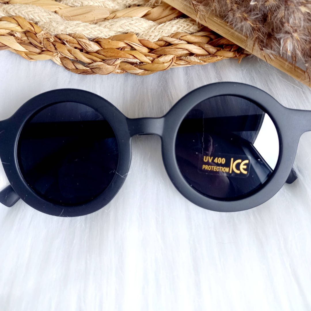 Kindersonnenbrille Retro schwarz