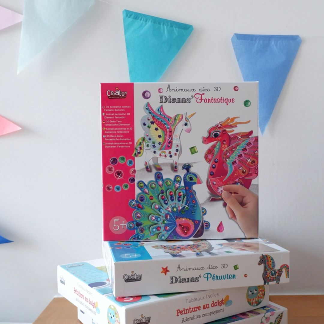 3D-Deco-Tiere „Fantastische Diamanten“