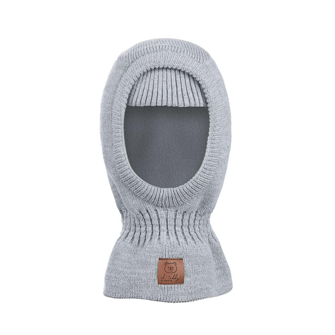 Kinder Schlupfmütze 'Balaclava' grau