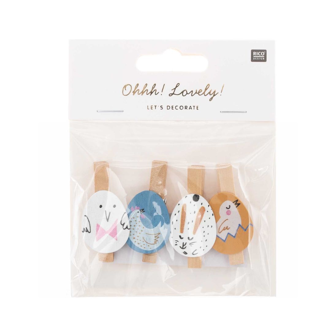 Dekoklammern Osterei 4 Stk