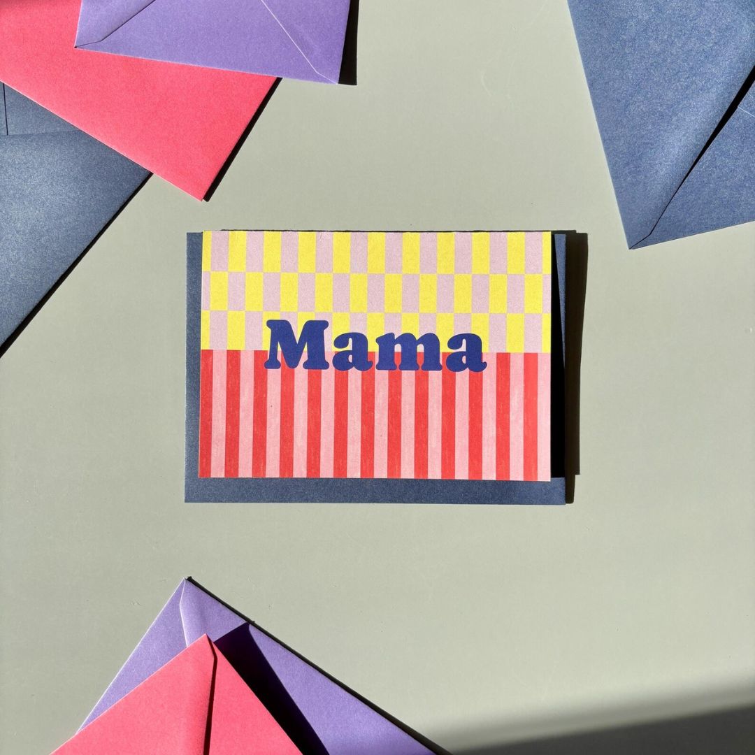 Klappkarte Mama mit Briefumschlag