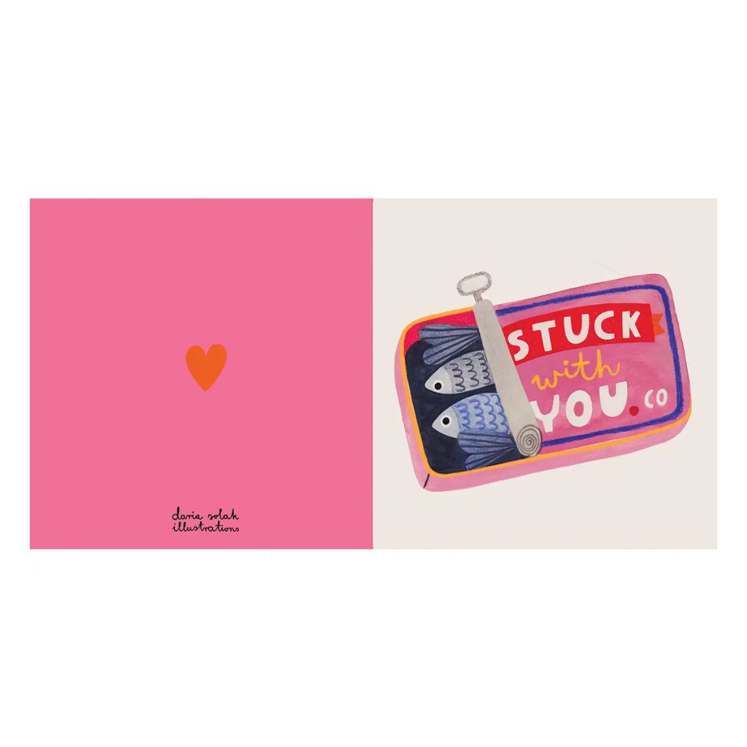 Klappkarte 'STUCK WITH YOU'