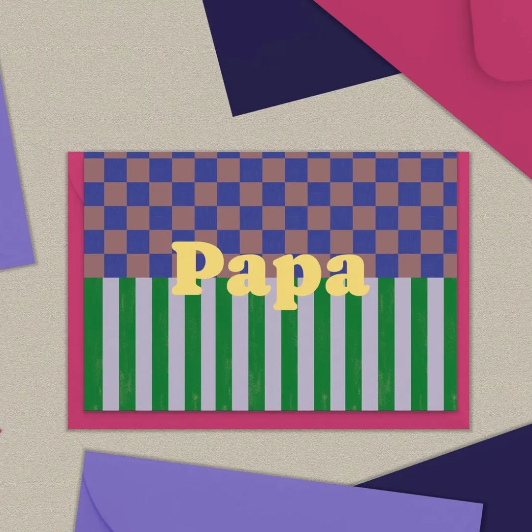 Klappkarte Papa mit Briefumschlag