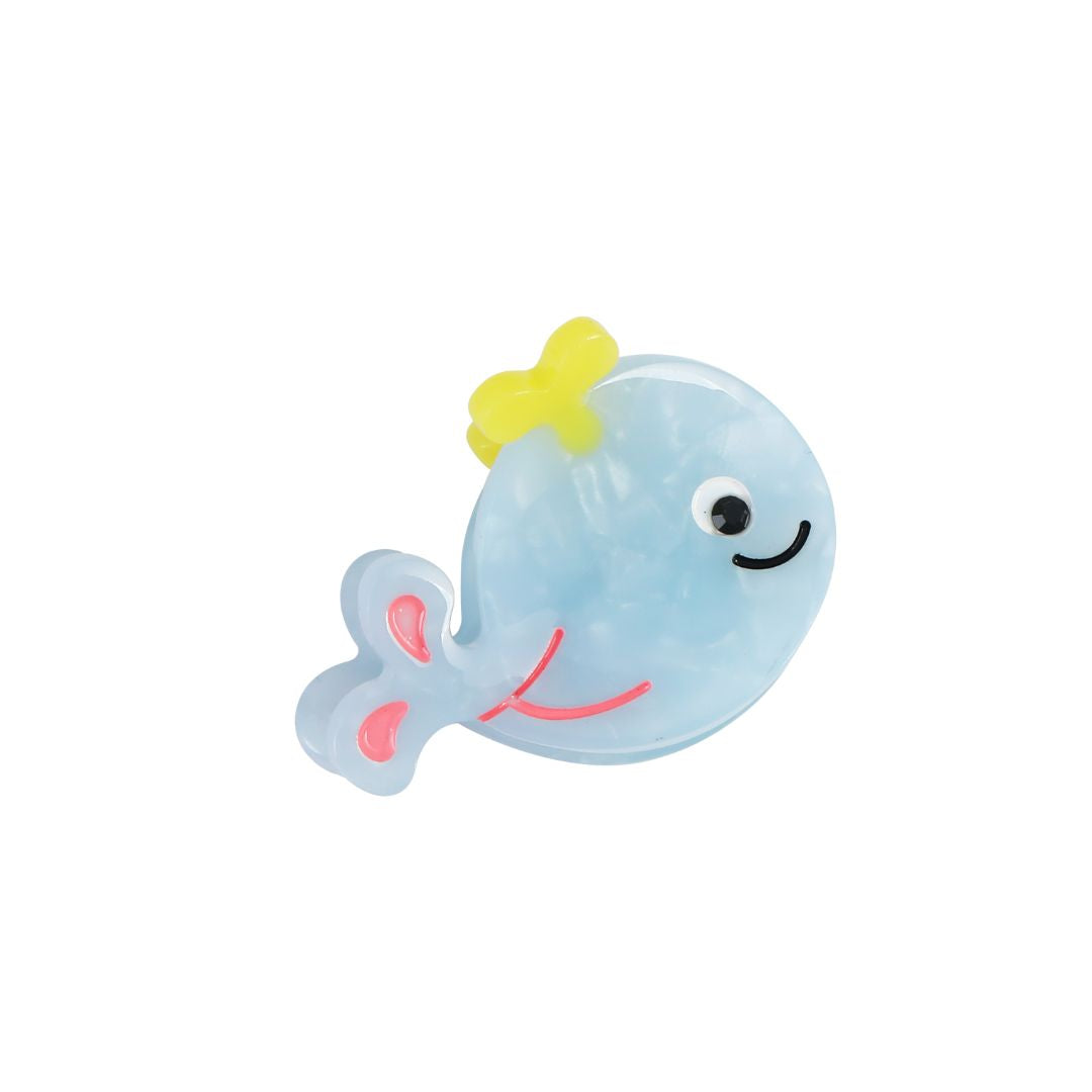 Kleine Haarklammer im Fischdesign hellblau