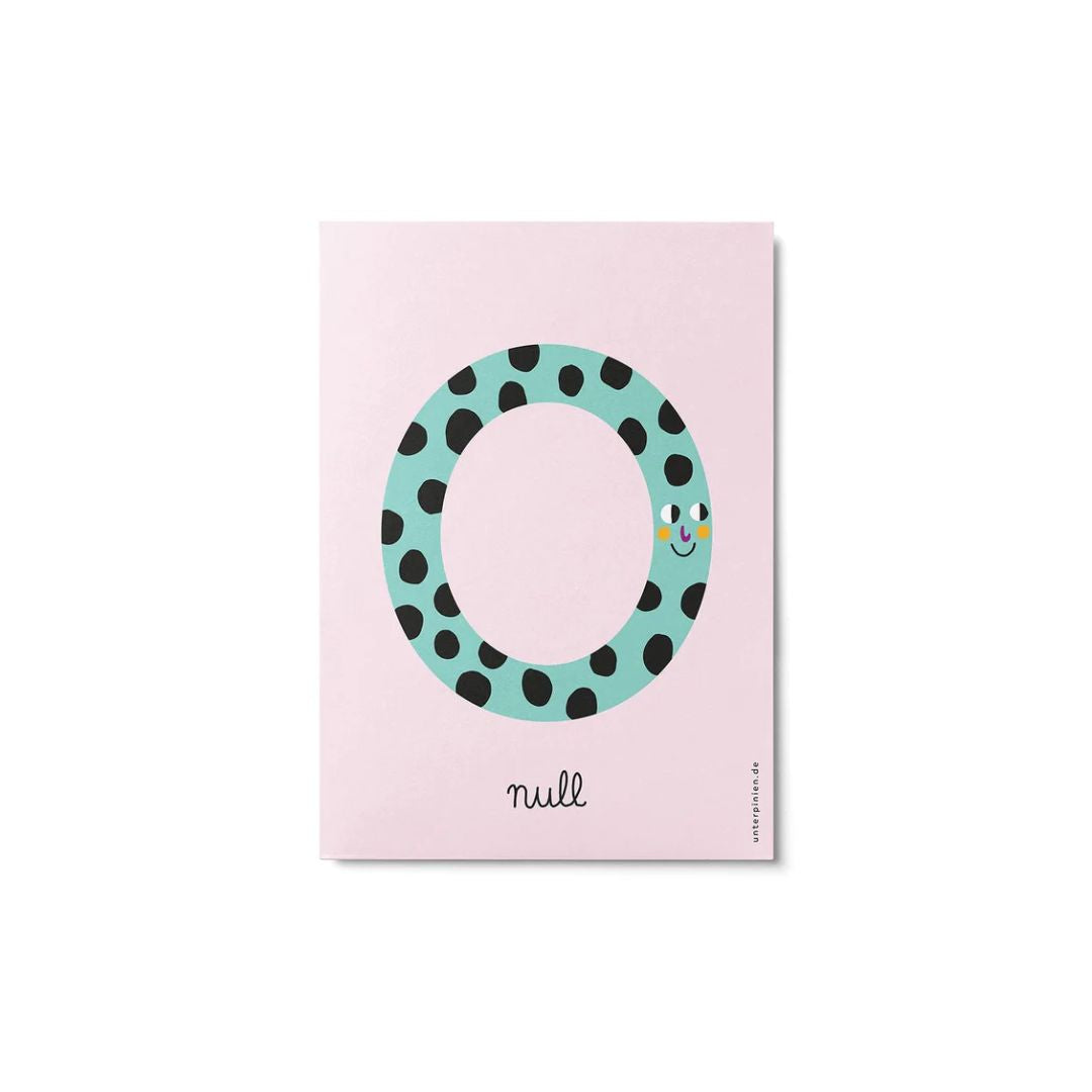 Kleine Zahlenparade - fröhliche Zahlenkarten '0'