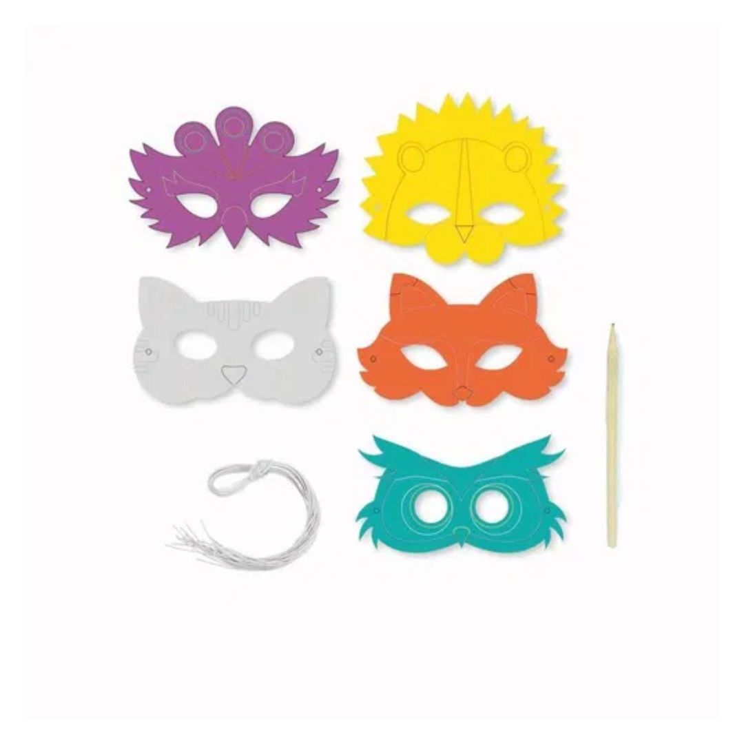 Kinder Kreativset 'Scratch Art Tiermasken'