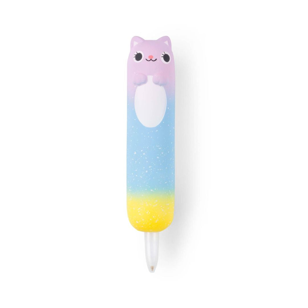 Squishy Stift mit regenbogenfarbenem Katzen-Motiv