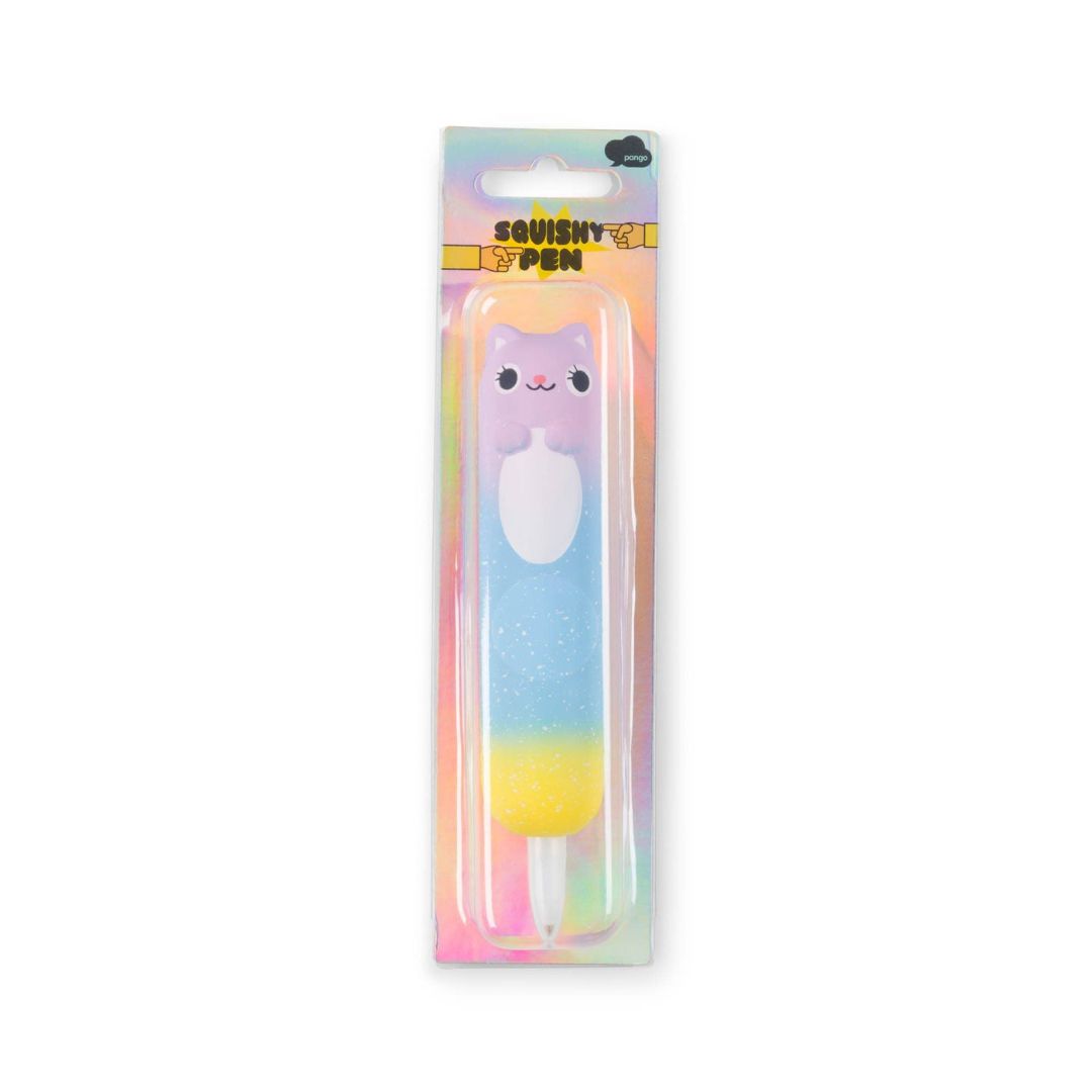 Squishy Stift mit regenbogenfarbenem Katzen-Motiv
