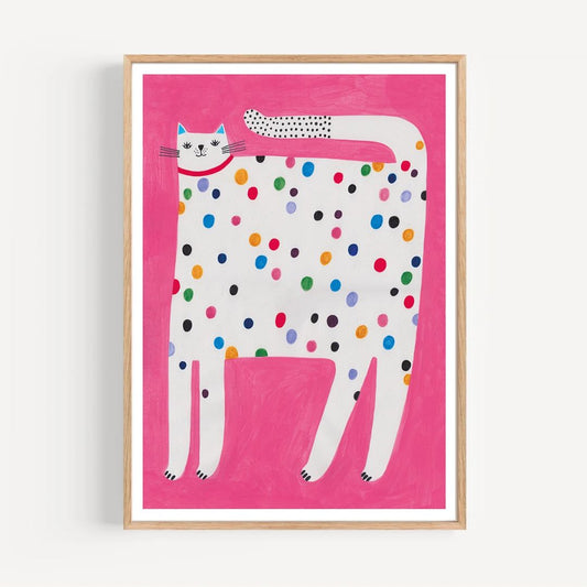 Kunstdruck A4 'SPOTTED CAT'