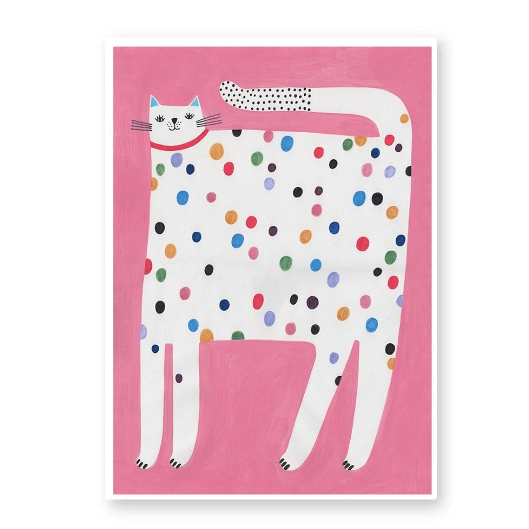 Kunstdruck A4 'SPOTTED CAT'