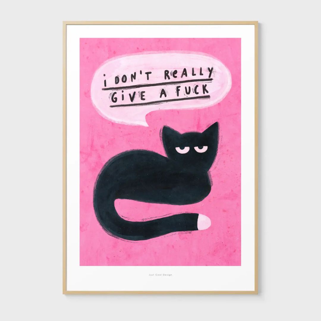 Kunstdruck A5 'I don't really give a fuck'