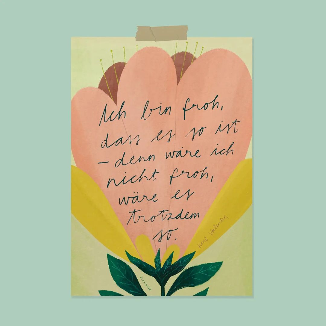 Kunstdruck Print A4 'Froh'