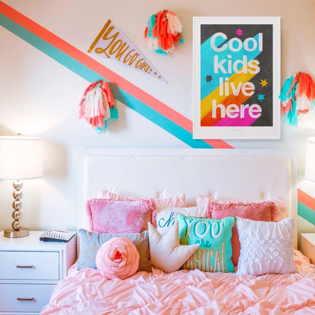 Kunstdruck A4 'Coole Kids Live Here''