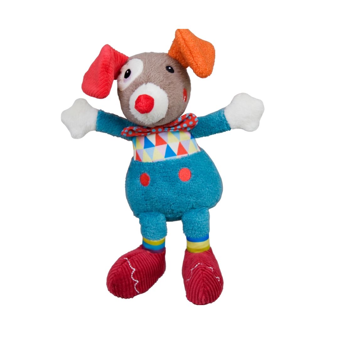 Kuscheltier Gustave der Clown mit Glocke