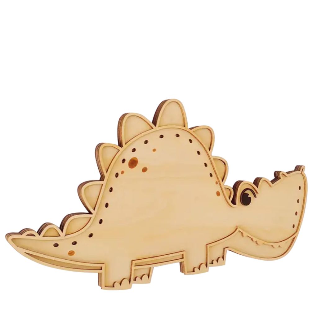 Holz Kinderlampe zum Aufhängen Dino