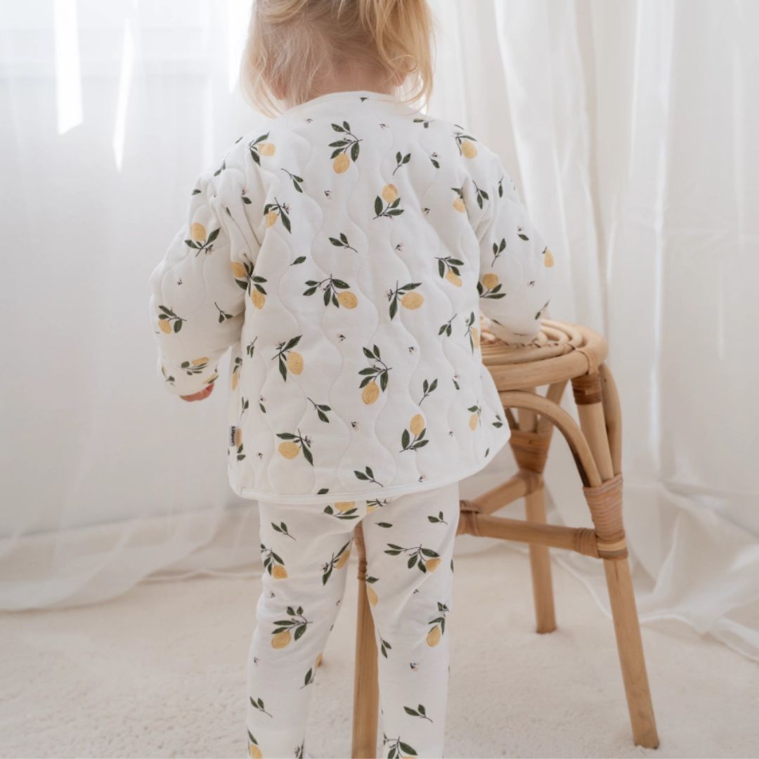 Babyleggings mit Zitronenprint