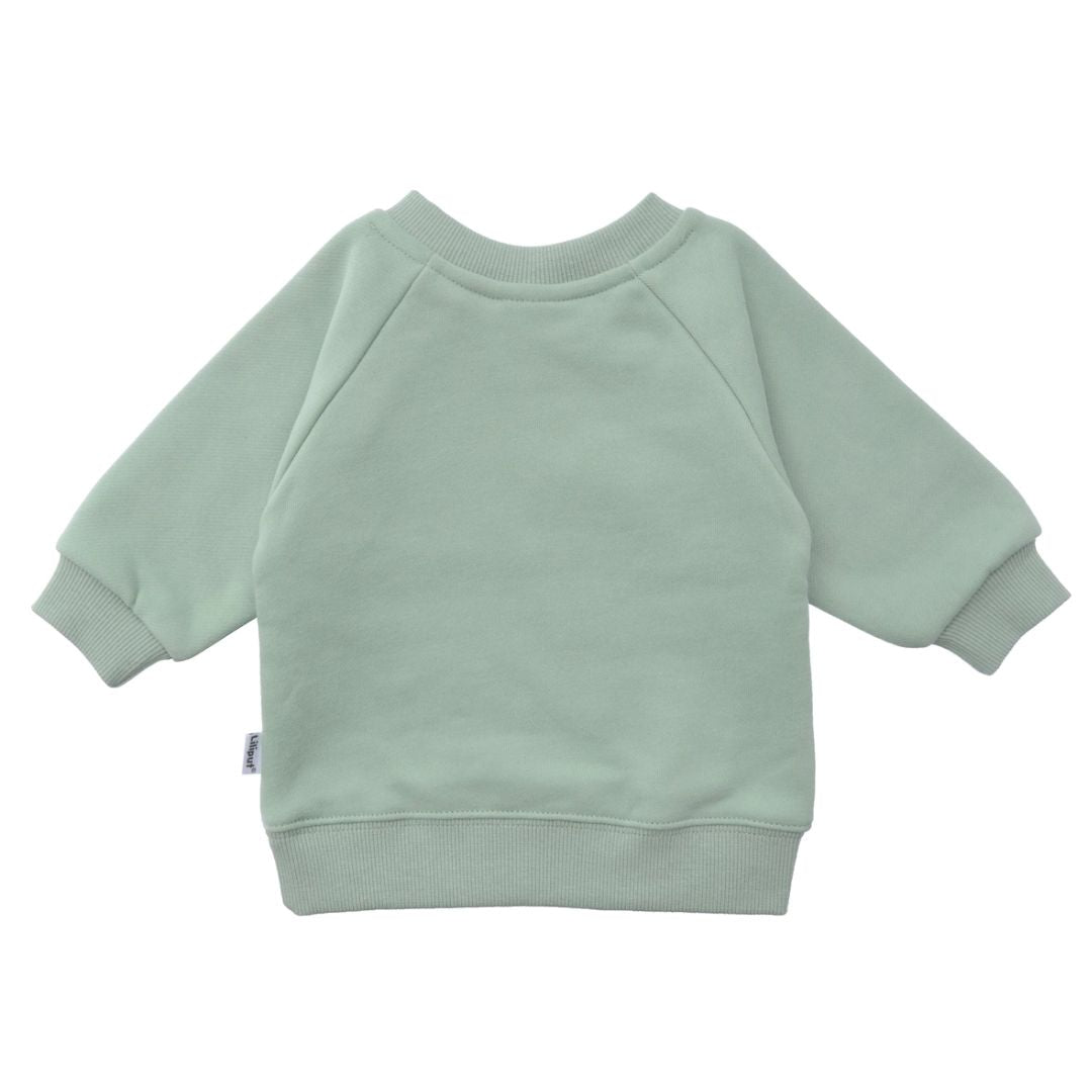 Kinder Sweatshirt mit Print 'Cherry' grün