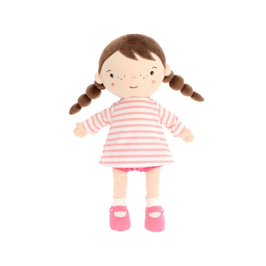 Stoffpuppe Lola - Geschenk für Babys und Neugeborene