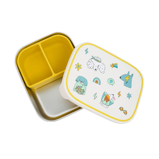 Edelstahl Lunchbox 'Funky Dogs'
