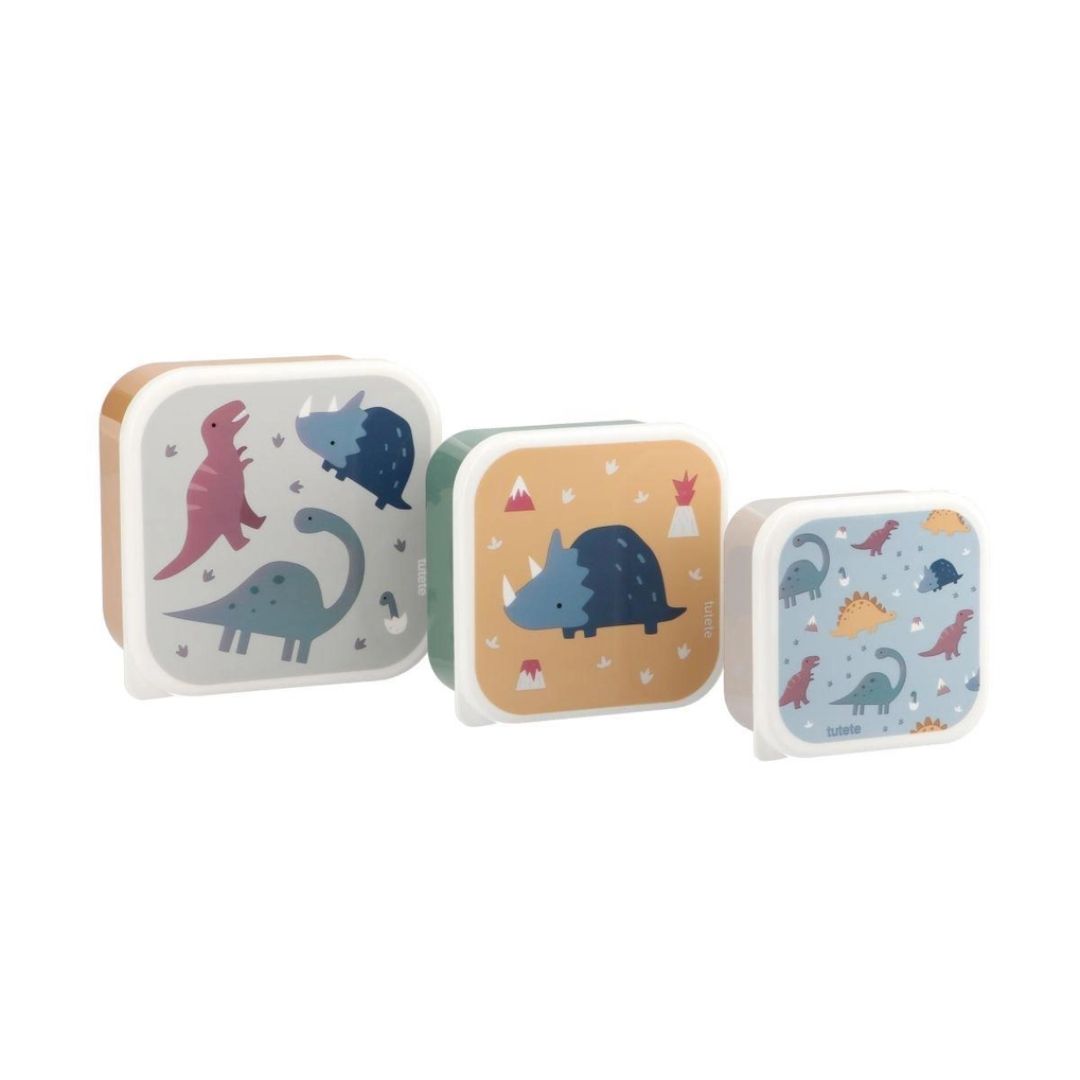 Set 3 Lunchboxen 'Dinos World'