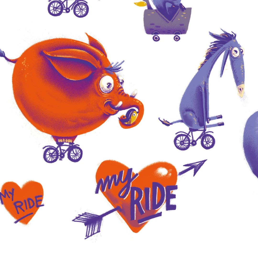 Lustiger Stickerbogen 'MY Bike'