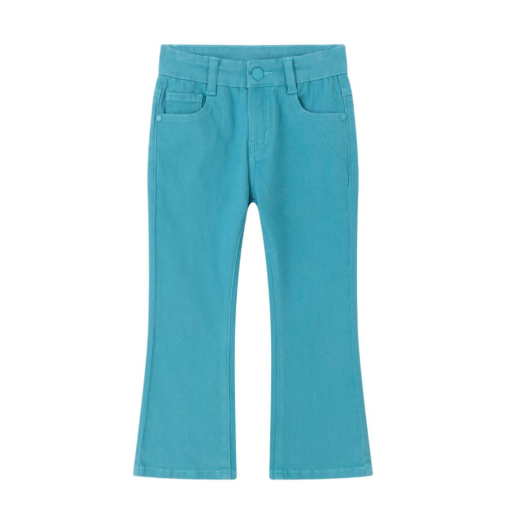 Grüne Five-Pocket-Jeans für Mädchen