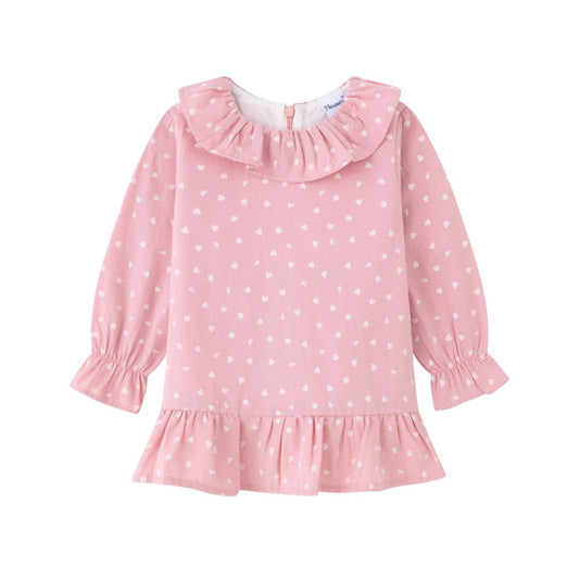 Kleid für Mädchen mit Herzdruck