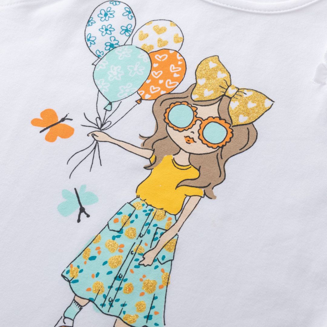 T-Shirt für Mädchen 'Balloon Girl'