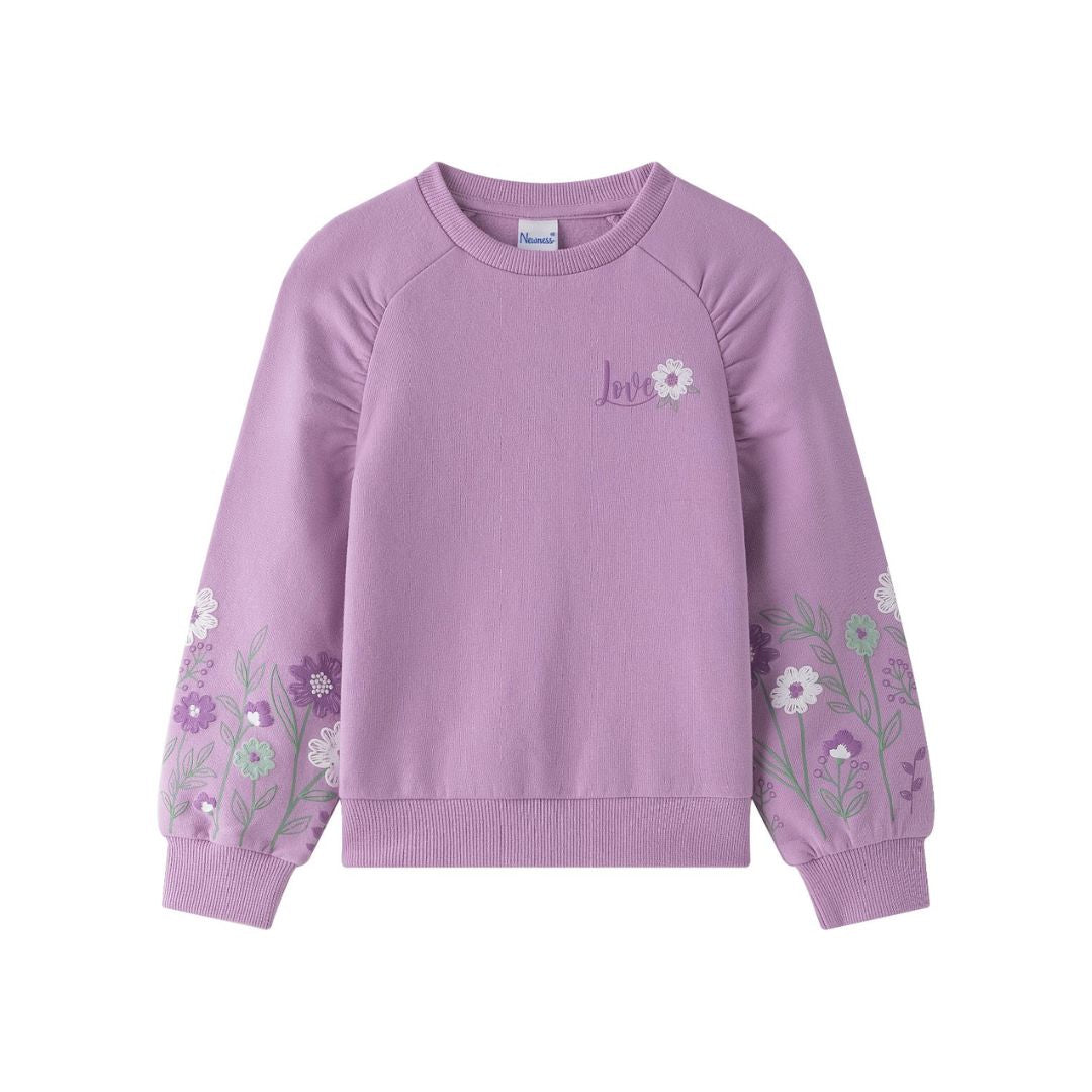 Mädchen Sweatshirt mit Applikationen