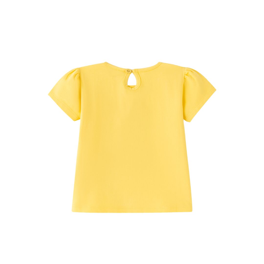 T-Shirt 'Yippeeh' gelb