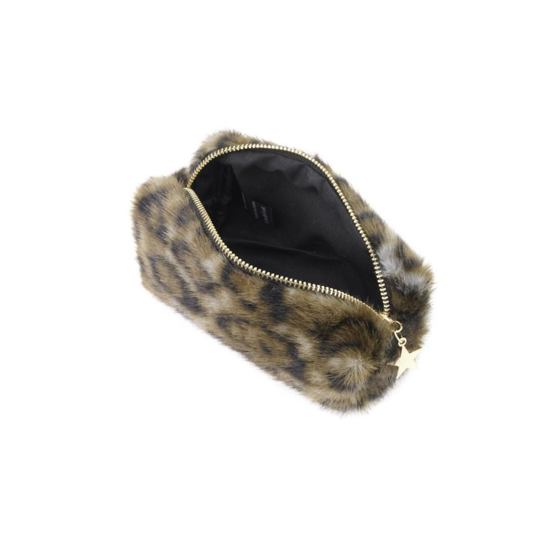 Makeup Tasche 'Faux Fur Leopard'