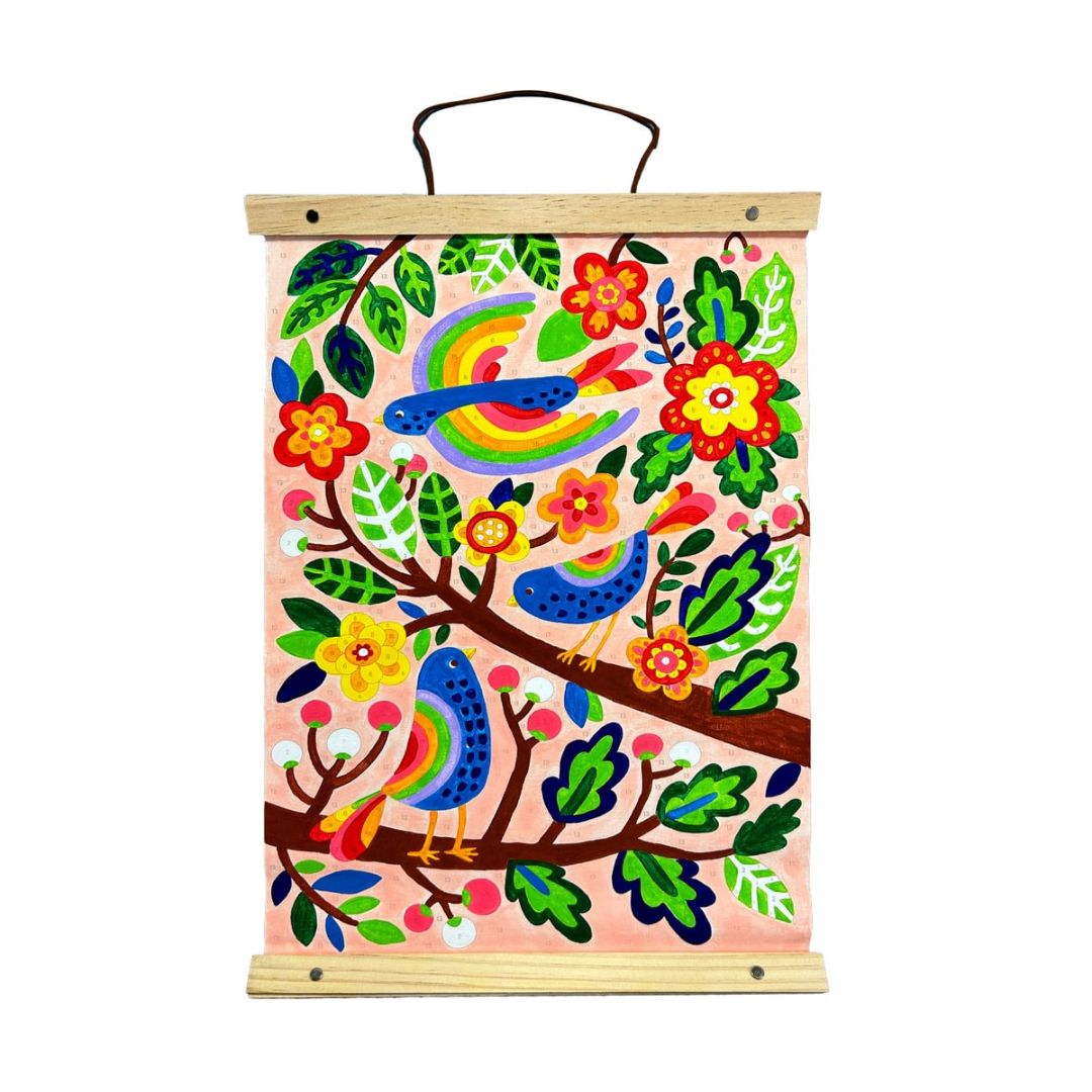 Canvas Kit Malen nach Zahlen 'Paintology Blue Birds'