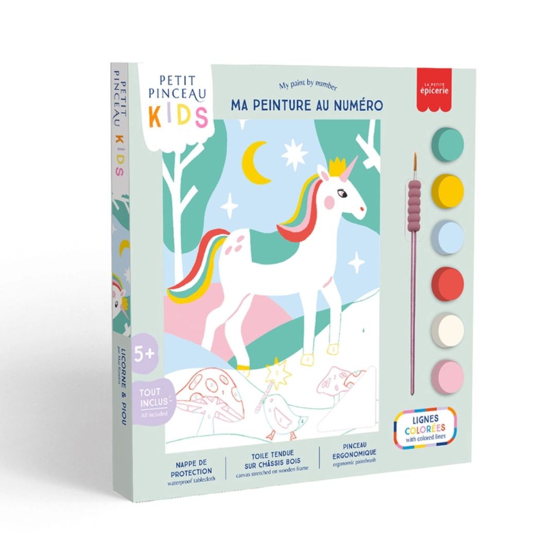 Malset nach Zahlen Kids 'Einhorn'