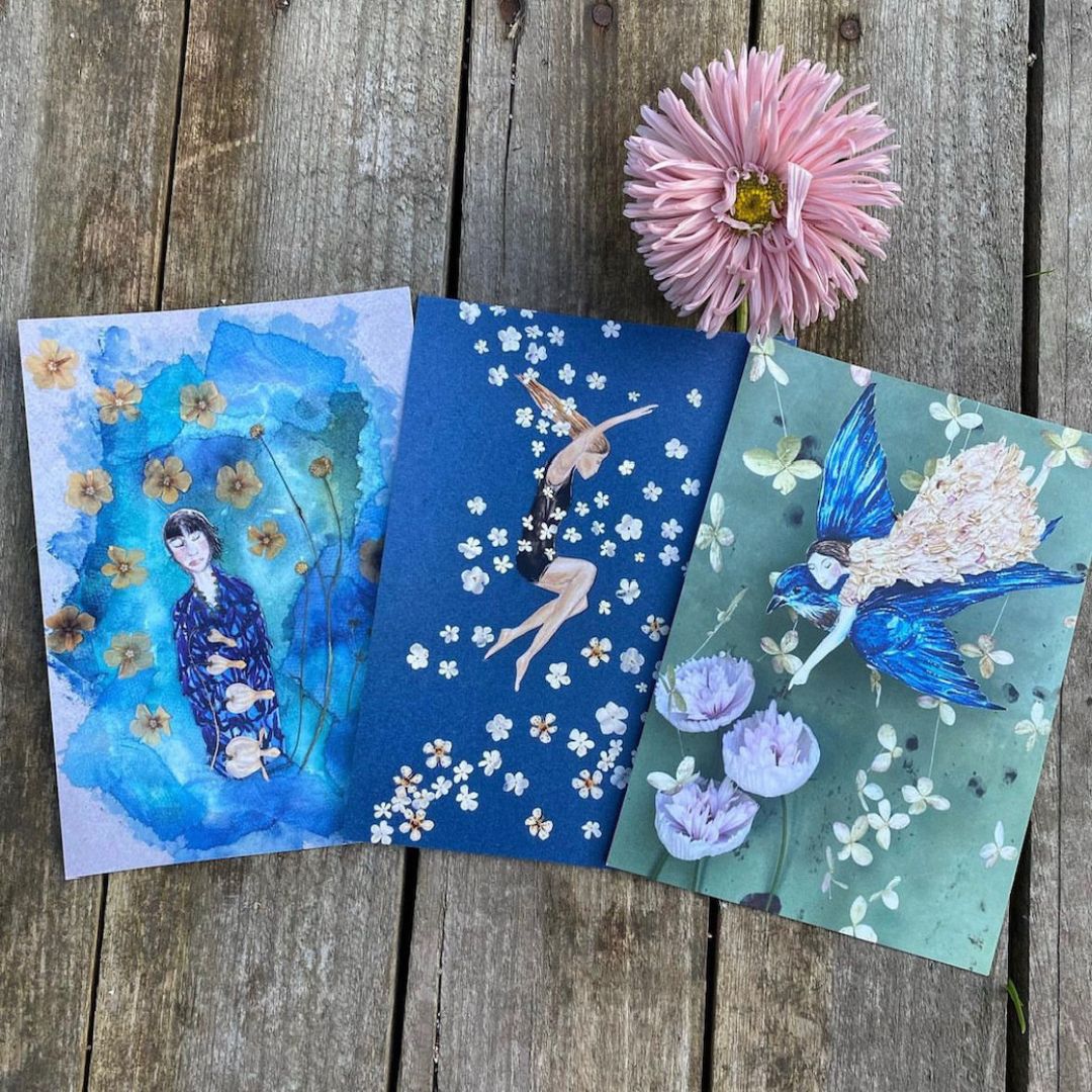 'Blue Bird' Kunstdruck