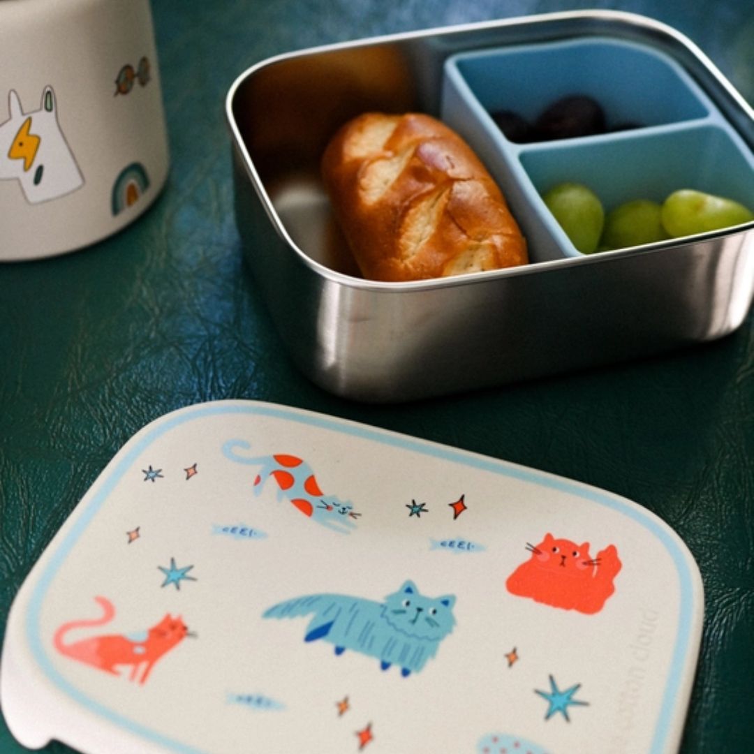 Edelstahl Brotdose 'Meowtiful Cats'