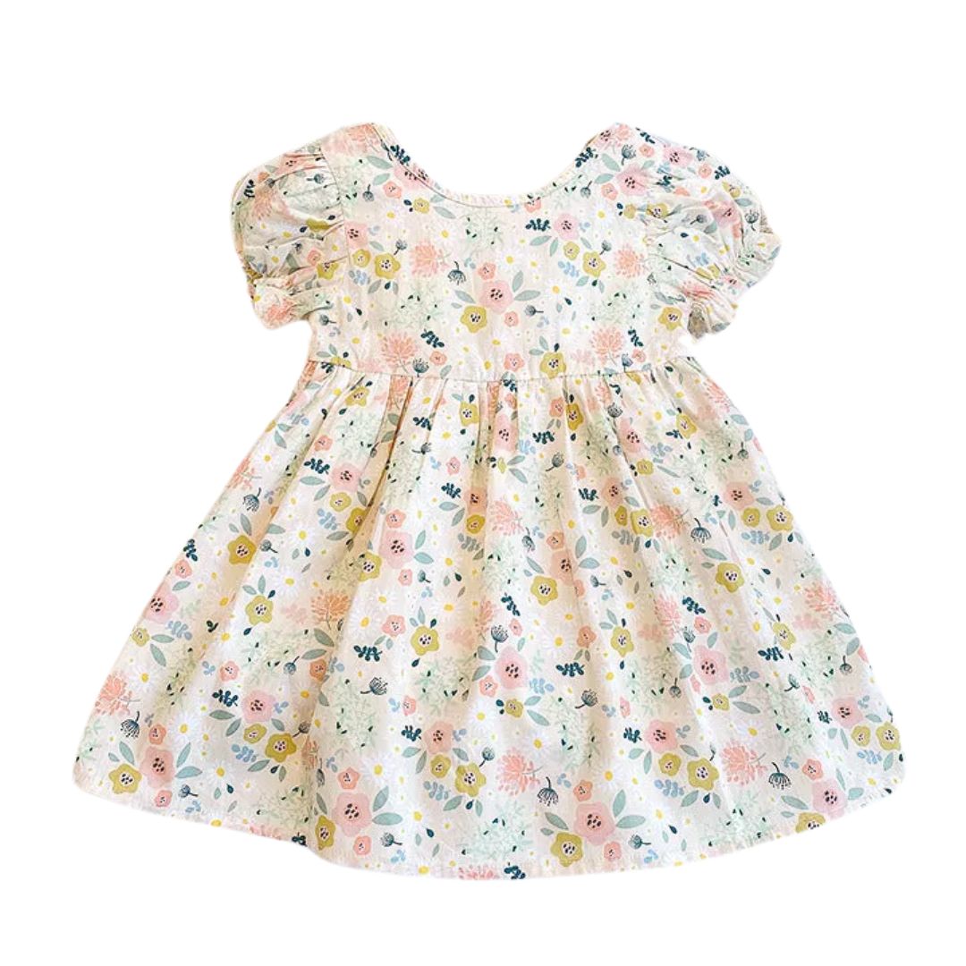Midikleid für Mädchen Kurzarm 'Bloomy'