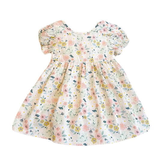 Midikleid für Mädchen Kurzarm 'Bloomy'